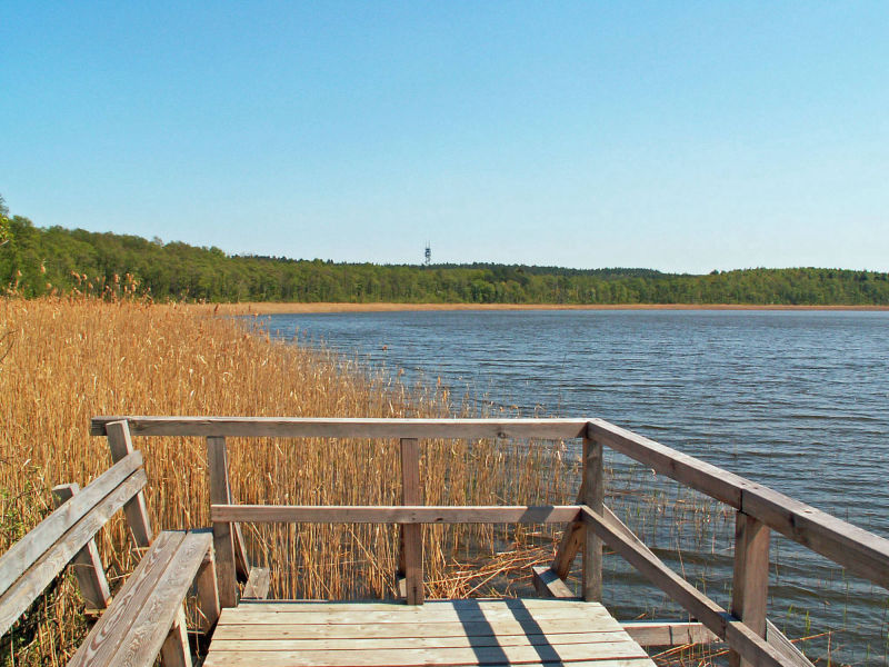 Müritz-Nationalpark - Blick vom Priesterbaeker See zum Käflingsbergsturm